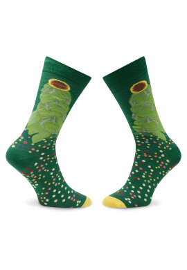 Curator Socks Дълги чорапи unisex Sunflower Зелен - Pepit.bg