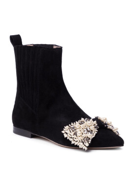 Custommade Боти Atiya Suede 999606057 Черен - Pepit.bg