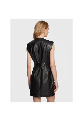 Custommade Кожена рокля Jada 999418448 Черен Regular Fit - Pepit.bg