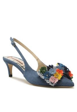 Custommade Сандали Alima Multi Flower 999627017 Син - Pepit.bg