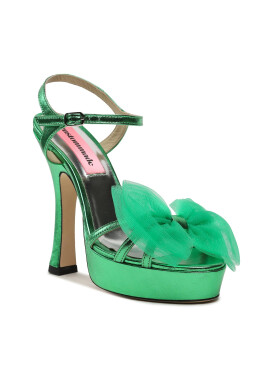 Custommade Сандали Arlina Metallic Bow 999624047 Зелен - Pepit.bg