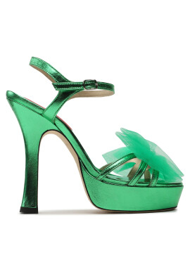 Custommade Сандали Arlina Metallic Bow 999624047 Зелен - Pepit.bg