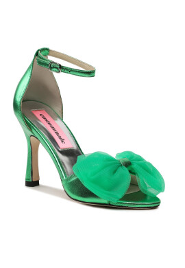 Custommade Сандали Ashley Metallic Bow 999624046 Зелен - Pepit.bg