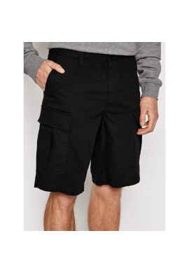 DC Шорти от плат Warehouse ADYWS03056 Черен Relaxed Fit - Pepit.bg