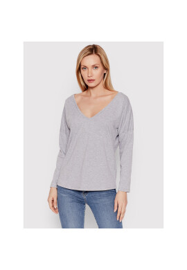 DeeZee Блуза Simple Way DK-004 Сив Relaxed Fit - Pepit.bg