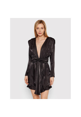 DeeZee Коктейлна рокля More Satin 3FB036 Черен Regular Fit - Pepit.bg