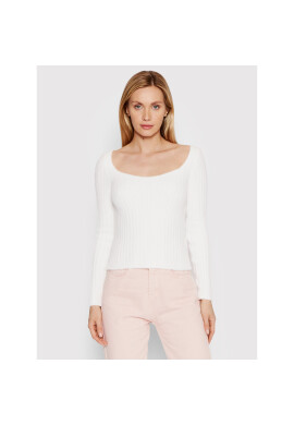 DeeZee Пуловер Delaware AL002 Бял Regular Fit - Pepit.bg