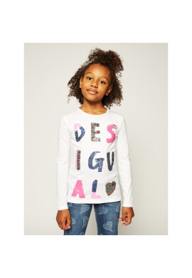 Desigual Блуза 19WGTK41 Бял Regular Fit - Pepit.bg