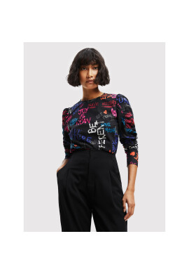 Desigual Блуза 22WWBW03 Черен Regular Fit - Pepit.bg