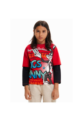 Desigual Блуза 23SBTK12 Червен Regular Fit - Pepit.bg