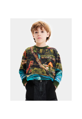 Desigual Блуза 23WBTK08 Зелен Regular Fit - Pepit.bg