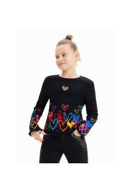 Desigual Блуза 23WGTK01 Черен Regular Fit - Pepit.bg