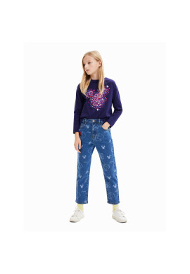 Desigual Блуза 23WGTK16 Син Regular Fit - Pepit.bg