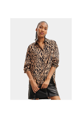 Desigual Блуза 23WWBW35 Кафяв Regular Fit - Pepit.bg