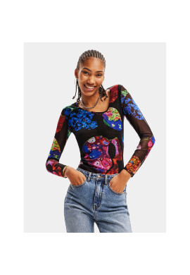 Desigual Блуза 23WWTK06 Черен Regular Fit - Pepit.bg