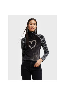 Desigual Блуза Core 22WWTKAA Черен Regular Fit - Pepit.bg
