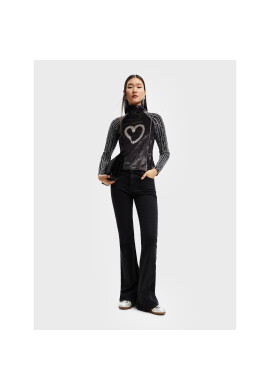 Desigual Блуза Core 22WWTKAA Черен Regular Fit - Pepit.bg