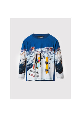Desigual Блуза Javier 22WBTK11 Син Regular Fit - Pepit.bg