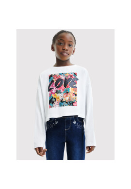 Desigual Блуза Lovy 22WGTK08 Бял Regular Fit - Pepit.bg