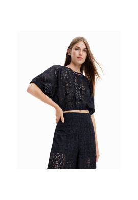 Desigual Блуза Lucca 23SWBW01 Черен Relaxed Fit - Pepit.bg