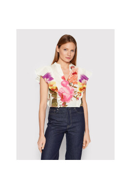Desigual Блуза Lucrecia 22SWBW26 Бял Regular Fit - Pepit.bg
