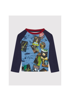 Desigual Блуза Space 21WBTK03 Тъмносин Regular Fit - Pepit.bg