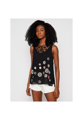 Desigual Блуза Tebas 20SWBW59 Черен Regular Fit - Pepit.bg
