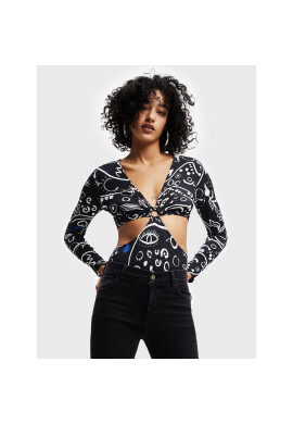 Desigual Боди 22WWQK06 Черен Slim Fit - Pepit.bg