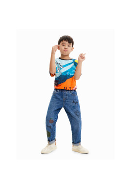 Desigual Дънки 23SBDD02 Син Regular Fit - Pepit.bg