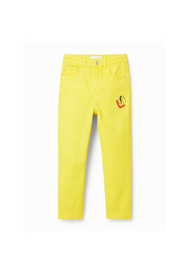Desigual Дънки 23SGDD03 Жълт Regular Fit - Pepit.bg