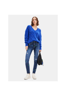 Desigual Дънки 23WWDD17 Син Slim Fit - Pepit.bg
