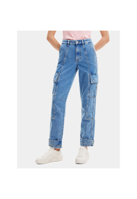 Desigual Дънки 23WWDD40 Син Cargo Fit - Pepit.bg