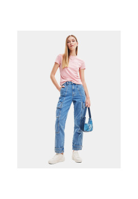 Desigual Дънки 23WWDD40 Син Cargo Fit - Pepit.bg
