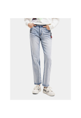 Desigual Дънки 23WWDD86 Син Straight Fit - Pepit.bg