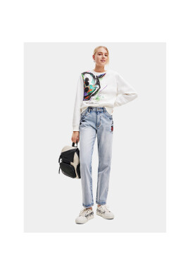 Desigual Дънки 23WWDD86 Син Straight Fit - Pepit.bg