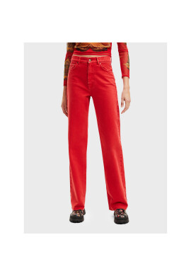Desigual Дънки Lluisa 22WWDD12 Червен Relaxed Fit - Pepit.bg