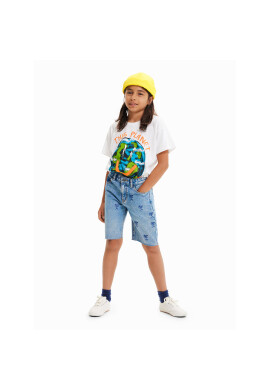 Desigual Дънкови шорти 23SBDD01 Син Regular Fit - Pepit.bg