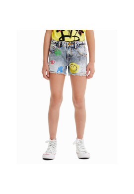 Desigual Дънкови шорти 23SGDD10 Син Regular Fit - Pepit.bg