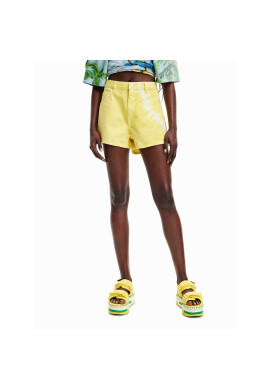 Desigual Дънкови шорти 23SWDD10 Жълт Regular Fit - Pepit.bg