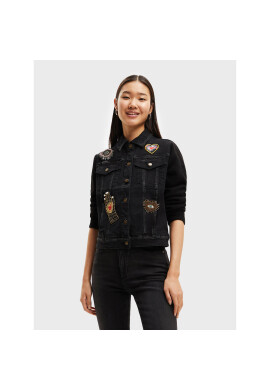 Desigual Дънково яке 22WWED48 Черен Regular Fit - Pepit.bg