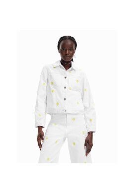 Desigual Дънково яке Dita 23SWED61 Бял Regular Fit - Pepit.bg