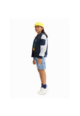 Desigual Яке бомбър 23SBEW01 Тъмносин Oversize - Pepit.bg