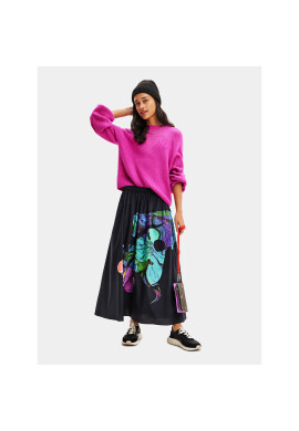 Desigual Миди пола 23WWFW02 Черен Regular Fit - Pepit.bg