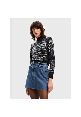 Desigual Поло Estel 22WWJFAD Черен Regular Fit - Pepit.bg