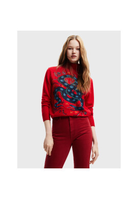 Desigual Поло Tula 22WWJF20 Червен Regular Fit - Pepit.bg