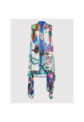 Desigual Пончо Batterflies 22SAWA35 Тъмносин Regular Fit - Pepit.bg