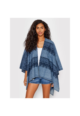 Desigual Пончо Wash Denim Clara 22SAWA16 Син Regular Fit - Pepit.bg