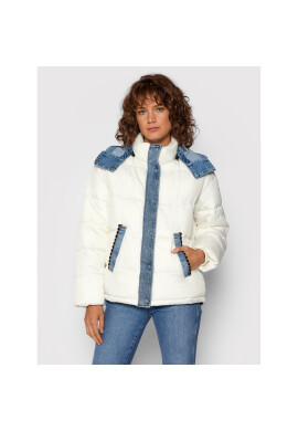 Desigual Пухено яке Austen 21WWEW33 Бял Regular Fit - Pepit.bg