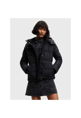 Desigual Пухено яке Estocolmo 22WWEW18 Черен Regular Fit - Pepit.bg