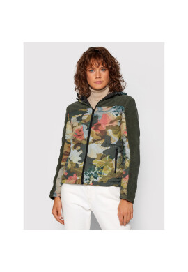 Desigual Пухено яке Hanna 21WWEWAY Зелен Regular Fit - Pepit.bg